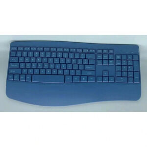 PEIOUS Wireless 2.4G Keyboard Ergonomic Keyboard With‎ Transmitter KB7001 Blue